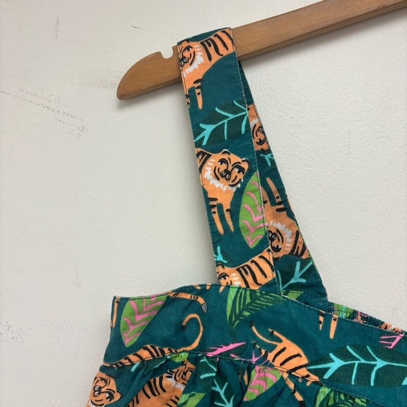 The Company Store Voile Tiger Print Babydoll Pajama Top - Picture 4 of 10